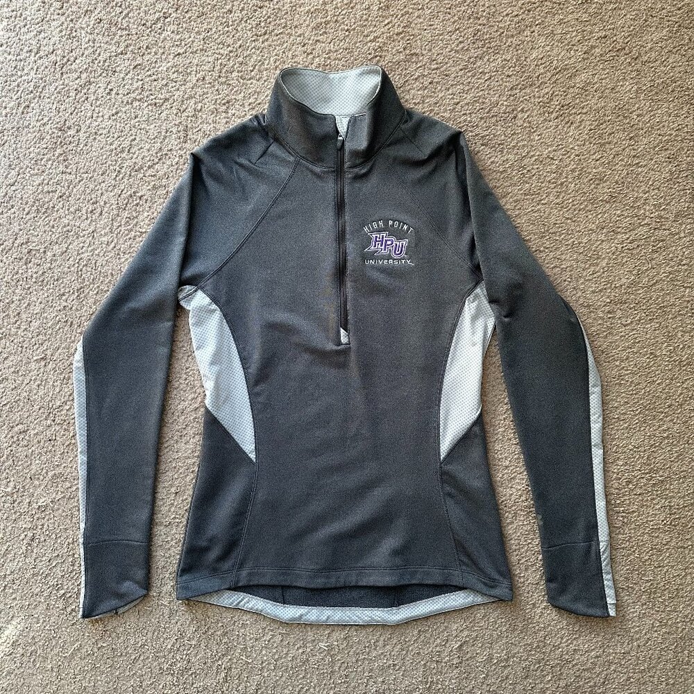 Under Armour Sweatshirt Womens Medium High Point Half Zip Coldgear Semi Fitted